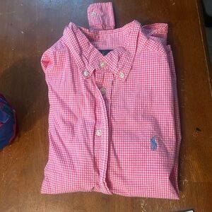 Ralph Lauren Pink Gingham Kids Button Down Shirt